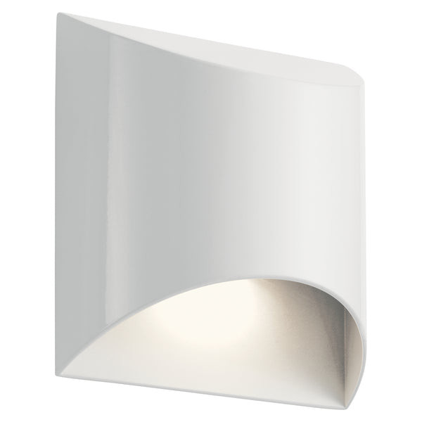 Kichler - 49278WHLED - LED Outdoor Wall Mount - Wesley - White from Lighting & Bulbs Unlimited in Charlotte, NC