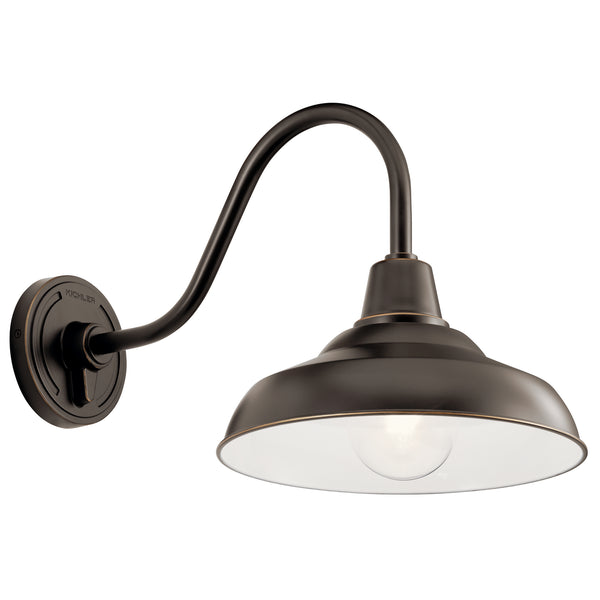 Kichler - 49990OZ - One Light Outdoor Wall Mount - Pier - Olde Bronze from Lighting & Bulbs Unlimited in Charlotte, NC