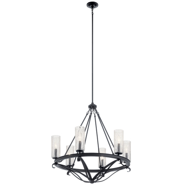 Kichler - 52009BK - Six Light Chandelier - Krysia - Black from Lighting & Bulbs Unlimited in Charlotte, NC