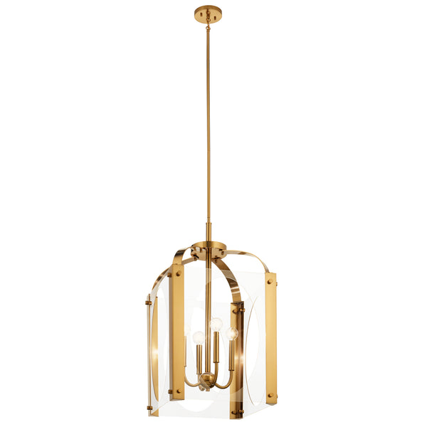Kichler - 52024FXG - Four Light Foyer Pendant - Pytel - Fox Gold from Lighting & Bulbs Unlimited in Charlotte, NC