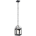 One Light Pendant from the Vath Collection in Black Finish by Kichler