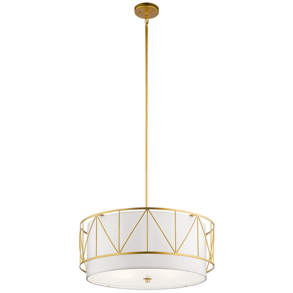 Kichler - 52072CLG - Four Light Pendant - Birkleigh - Classic Gold from Lighting & Bulbs Unlimited in Charlotte, NC