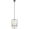 One Light Pendant from the Birkleigh Collection in Black Finish by Kichler