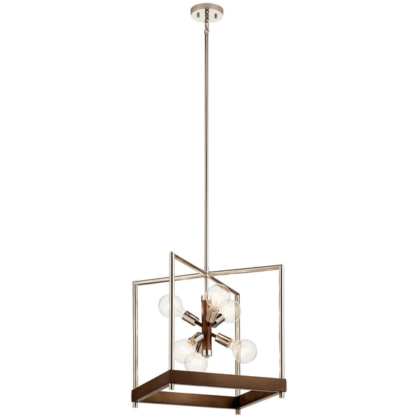 Kichler - 52092AUB - Six Light Foyer Pendant - Tanis - Auburn Stained Finish from Lighting & Bulbs Unlimited in Charlotte, NC
