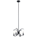 Kichler - 52119BK - Four Light Pendant/Semi Flush Mount - Cassadee - Black from Lighting & Bulbs Unlimited in Charlotte, NC