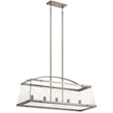 Kichler - 52123CLP - Five Light Linear Chandelier - Darton - Classic Pewter from Lighting & Bulbs Unlimited in Charlotte, NC