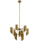 Nine Light Chandelier from the Trentino Collection in Natural Brass Finish by Kichler