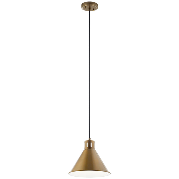 Kichler - 52176NBR - One Light Pendant - Zailey - Natural Brass from Lighting & Bulbs Unlimited in Charlotte, NC