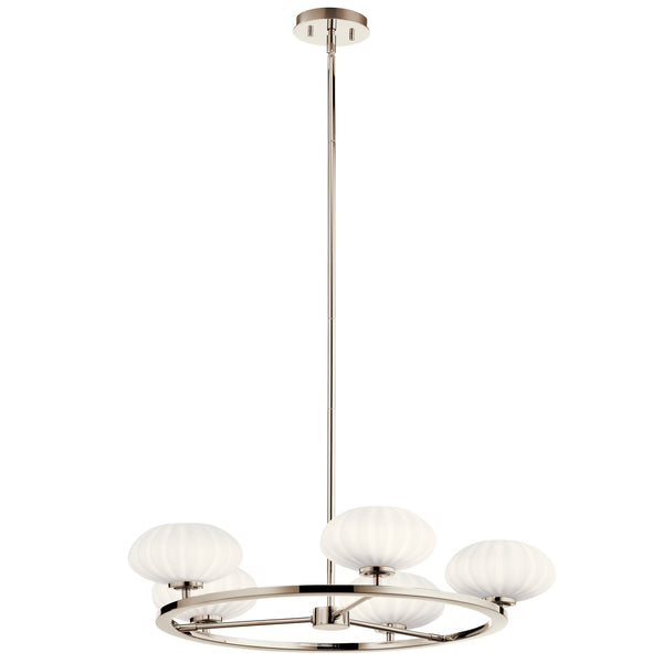 Kichler - 52223PN - Six Light Chandelier - Pim - Polished Nickel from Lighting & Bulbs Unlimited in Charlotte, NC