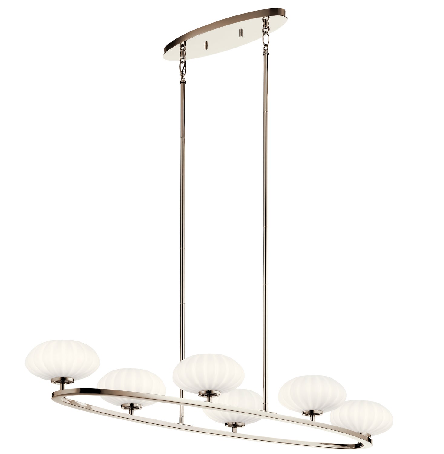 Kichler - 52224PN - Six Light Chandelier - Pim - Polished Nickel from Lighting & Bulbs Unlimited in Charlotte, NC