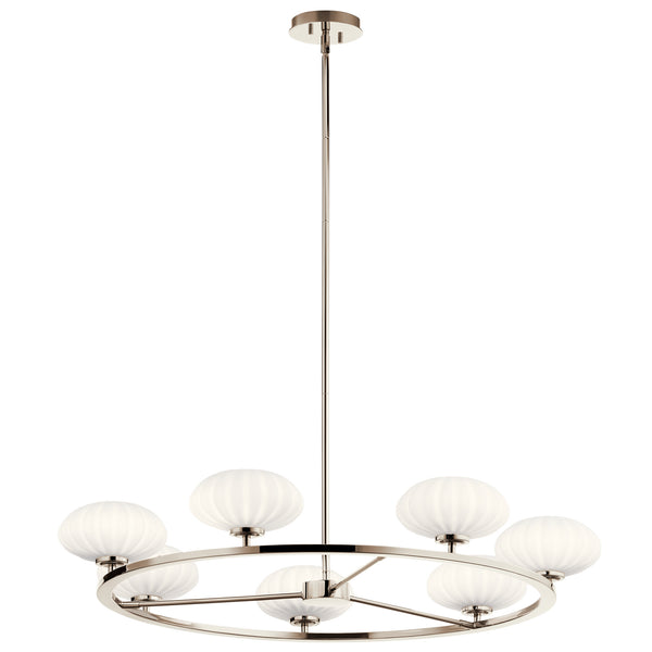 Kichler - 52225PN - Seven Light Chandelier - Pim - Polished Nickel from Lighting & Bulbs Unlimited in Charlotte, NC