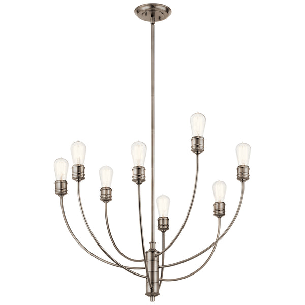 Kichler - 52255CLP - Eight Light Chandelier - Hatton - Classic Pewter from Lighting & Bulbs Unlimited in Charlotte, NC