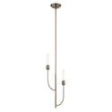 Two Light Pendant from the Hatton Collection in Classic Pewter Finish by Kichler