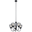 Five Light Chandelier from the Voclain Collection in Black Finish by Kichler