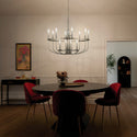 12 Light Chandelier from the Capitol Hill Collection in Brushed Nickel Finish by Kichler