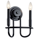 Kichler - 52308BK - Two Light Wall Sconce - Capitol Hill - Black from Lighting & Bulbs Unlimited in Charlotte, NC