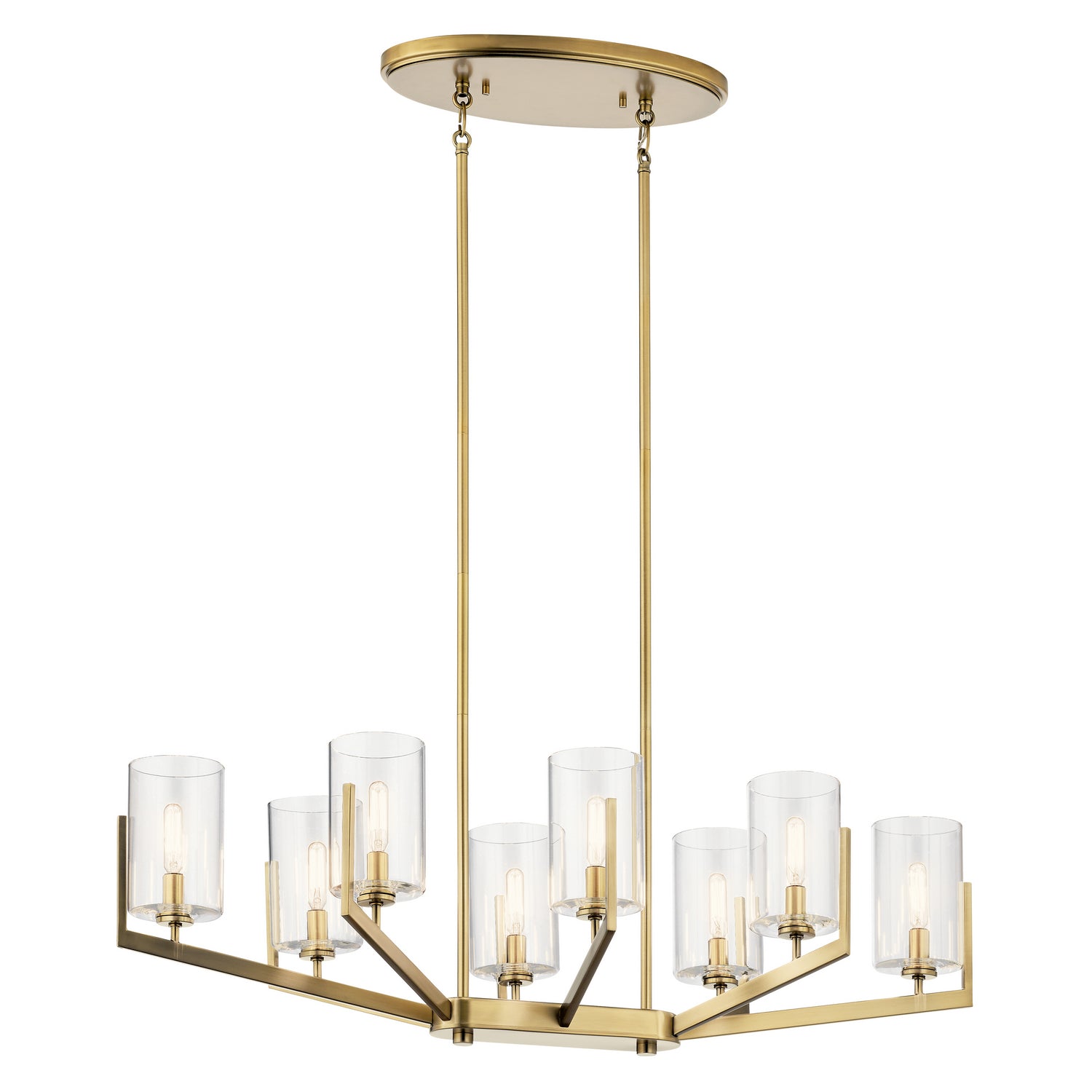 Kichler - 52315BNB - Eight Light Chandelier - Nye - Brushed Natural Brass from Lighting & Bulbs Unlimited in Charlotte, NC
