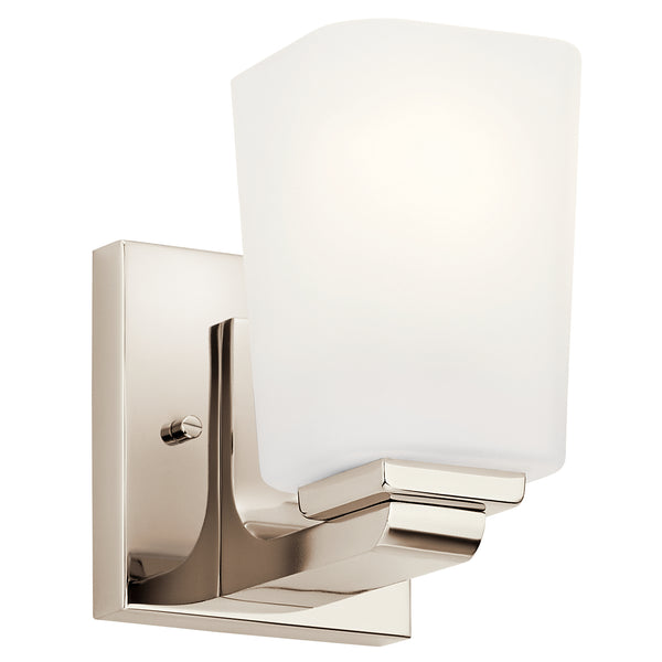 Kichler - 55015PN - One Light Wall Sconce - Roehm - Polished Nickel from Lighting & Bulbs Unlimited in Charlotte, NC