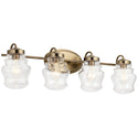 Four Light Bath from the Janiel Collection in Classic Bronze Finish by Kichler