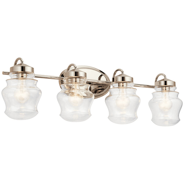 Kichler - 55040PN - Four Light Bath - Janiel - Polished Nickel from Lighting & Bulbs Unlimited in Charlotte, NC
