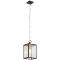 Kichler - 59008WZC - One Light Outdoor Pendant/Semi Flush Mount - Lahden - Weathered Zinc from Lighting & Bulbs Unlimited in Charlotte, NC