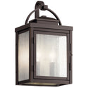 Two Light Outdoor Wall Mount from the Carlson Collection in Rubbed Bronze Finish by Kichler