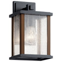 One Light Outdoor Wall Mount from the Marimount Collection in Black Finish by Kichler