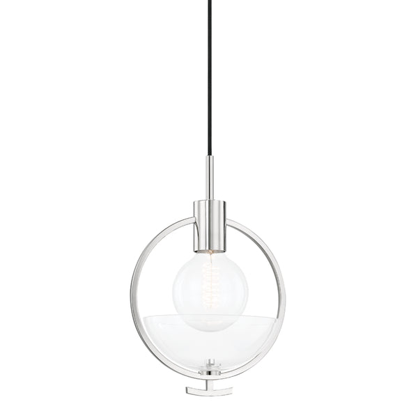 Mitzi - H387701-PN - One Light Pendant - Ringo - Polished Nickel from Lighting & Bulbs Unlimited in Charlotte, NC