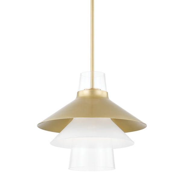 Mitzi - H404701L-AGB - One Light Pendant - Jessy - Aged Brass from Lighting & Bulbs Unlimited in Charlotte, NC