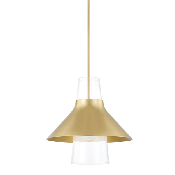 Mitzi - H404701S-AGB - One Light Pendant - Jessy - Aged Brass from Lighting & Bulbs Unlimited in Charlotte, NC