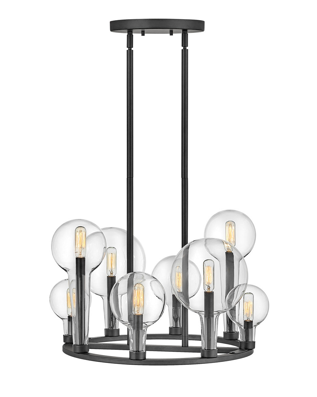 Hinkley - 30526BK - LED Chandelier - Alchemy - Black from Lighting & Bulbs Unlimited in Charlotte, NC