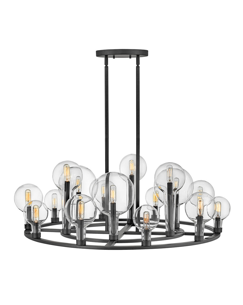 Hinkley - 30529BK - LED Chandelier - Alchemy - Black from Lighting & Bulbs Unlimited in Charlotte, NC