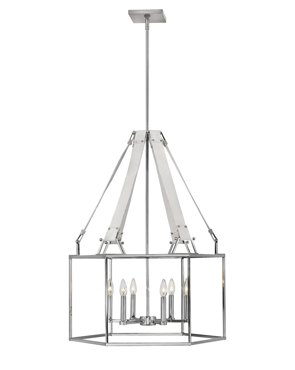 Hinkley - 34206PNI - LED Chandelier - Monroe - Polished Nickel from Lighting & Bulbs Unlimited in Charlotte, NC