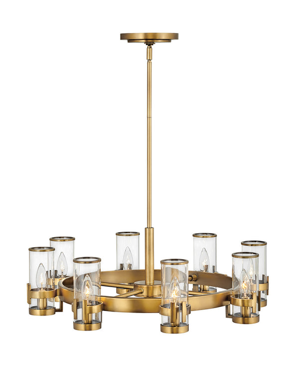 Hinkley - 38106HB - LED Chandelier - Reeve - Heritage Brass from Lighting & Bulbs Unlimited in Charlotte, NC
