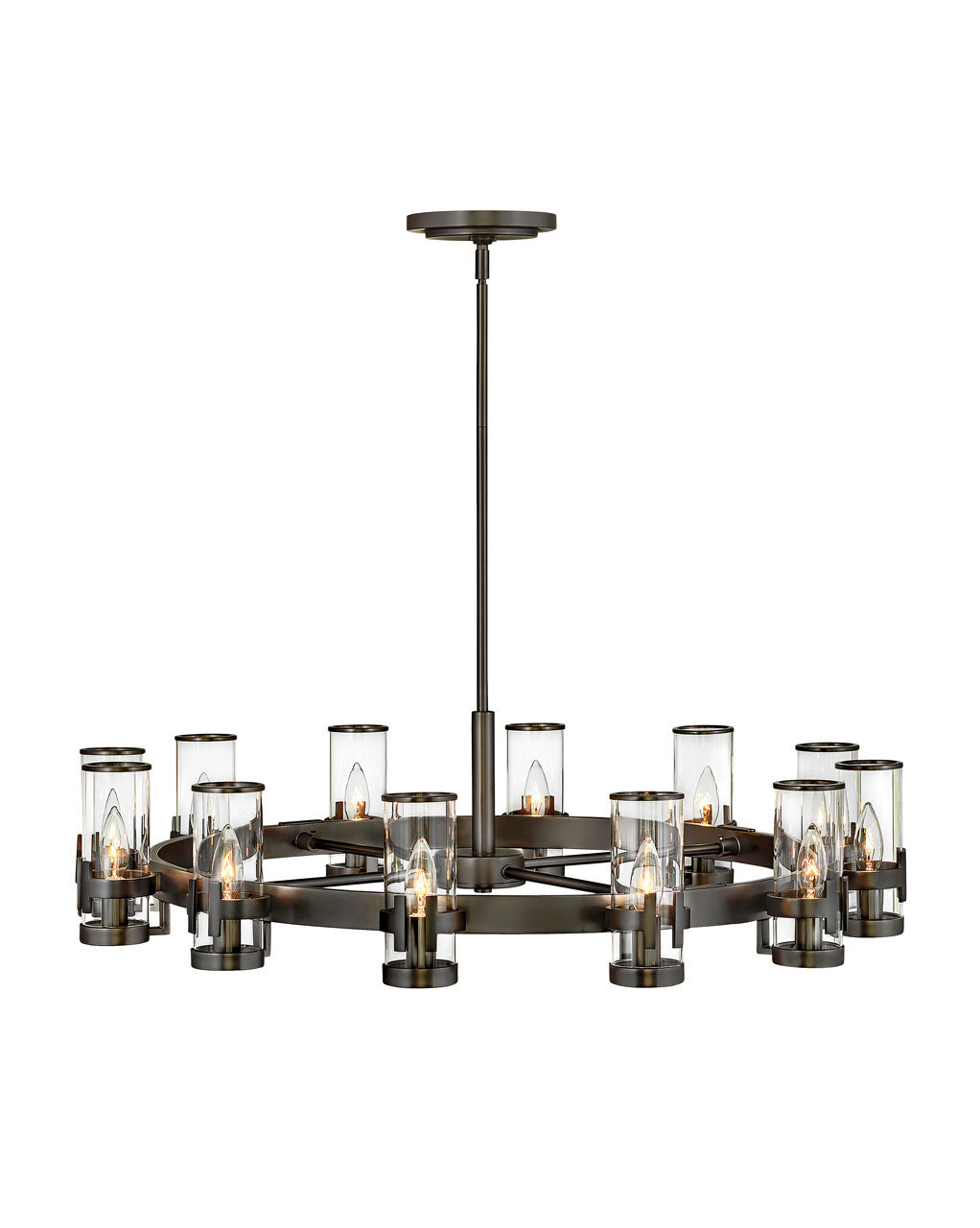 Hinkley - 38109BX - LED Chandelier - Reeve - Black Oxide from Lighting & Bulbs Unlimited in Charlotte, NC