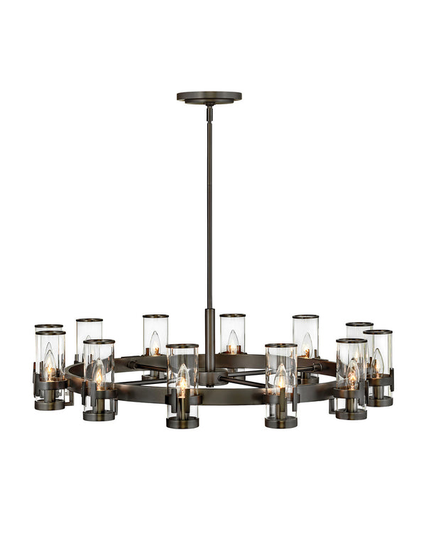 Hinkley - 38109BX - LED Chandelier - Reeve - Black Oxide from Lighting & Bulbs Unlimited in Charlotte, NC