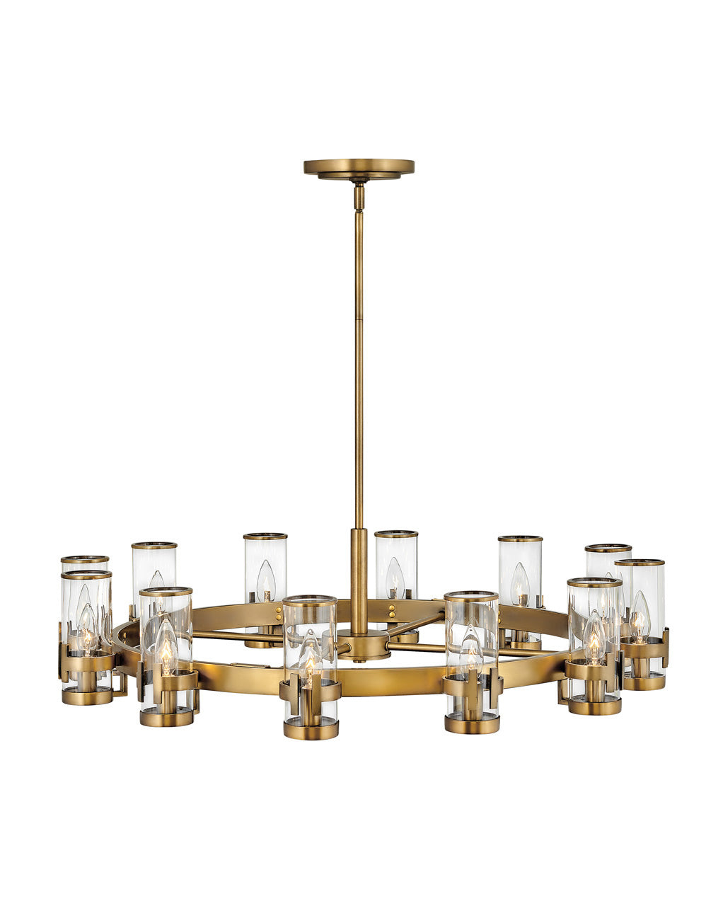 Hinkley - 38109HB - LED Chandelier - Reeve - Heritage Brass from Lighting & Bulbs Unlimited in Charlotte, NC