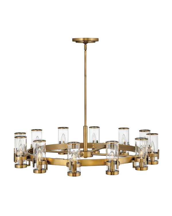 Hinkley - 38109HB - LED Chandelier - Reeve - Heritage Brass from Lighting & Bulbs Unlimited in Charlotte, NC