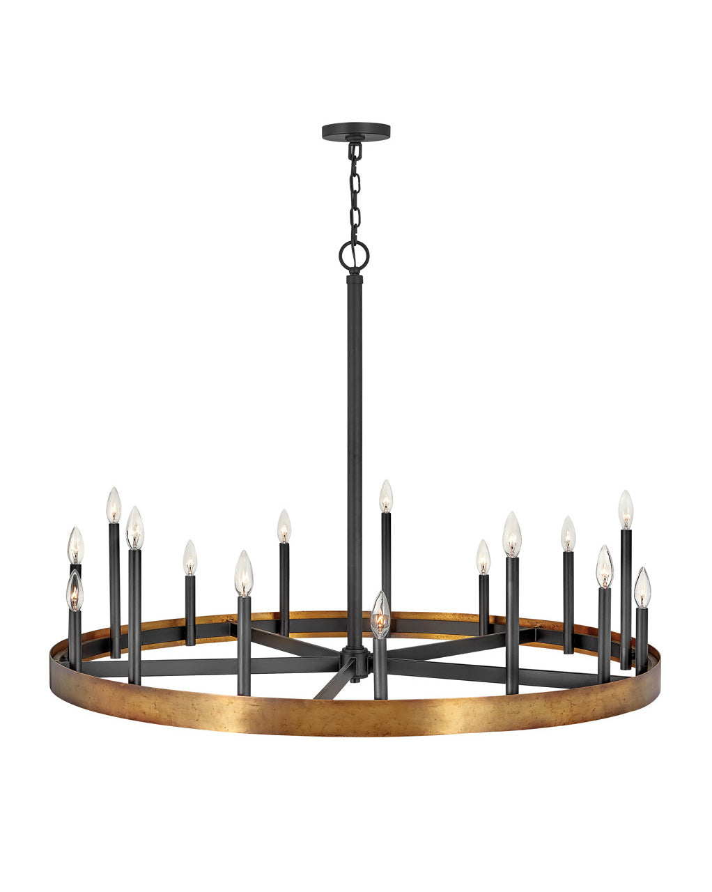 Hinkley - 3865WA - LED Chandelier - Wells - Weathered Brass from Lighting & Bulbs Unlimited in Charlotte, NC
