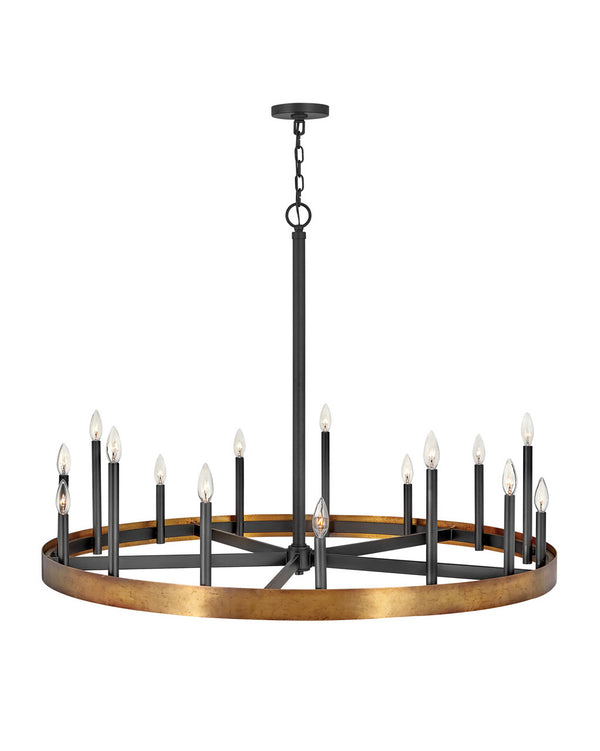 Hinkley - 3865WA - LED Chandelier - Wells - Weathered Brass from Lighting & Bulbs Unlimited in Charlotte, NC