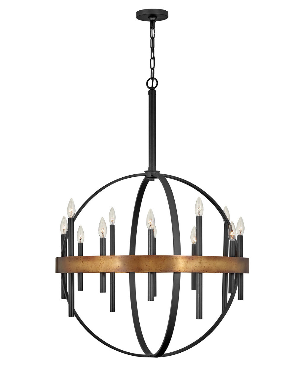 Hinkley - 3867WA - LED Chandelier - Wells - Weathered Brass from Lighting & Bulbs Unlimited in Charlotte, NC