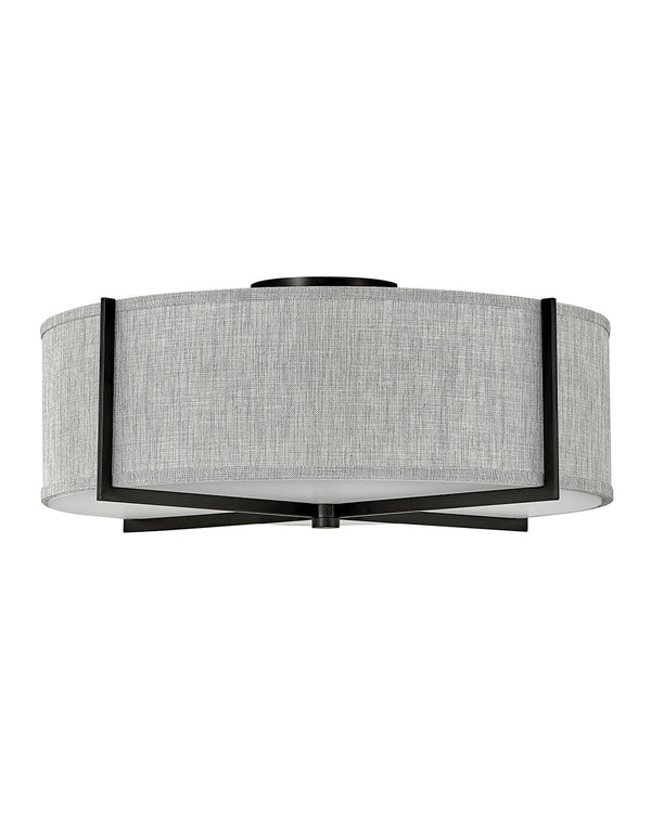 Hinkley - 41709BK - LED Foyer Pendant - Axis Heathered Gray - Black from Lighting & Bulbs Unlimited in Charlotte, NC