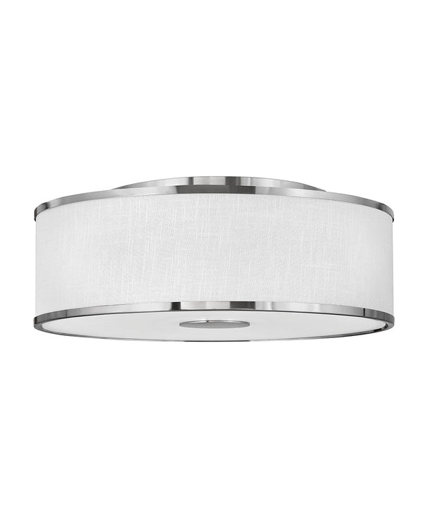 Hinkley - 42010BN - LED Foyer Pendant - Halo Off White - Brushed Nickel from Lighting & Bulbs Unlimited in Charlotte, NC