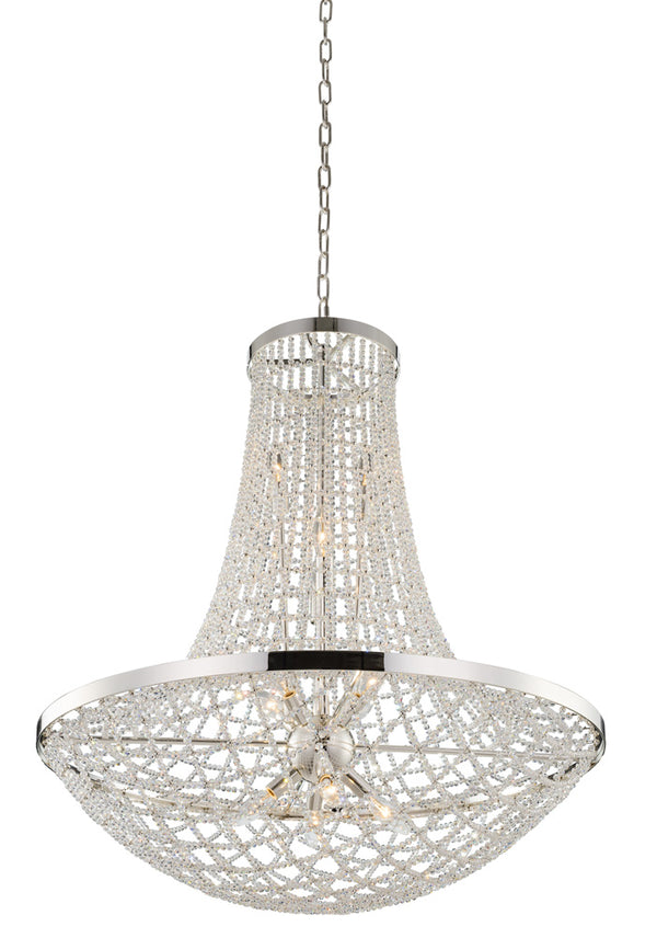 Allegri - 036457-014-FR001 - 12 Light Pendant - Felicity - Polished Silver from Lighting & Bulbs Unlimited in Charlotte, NC