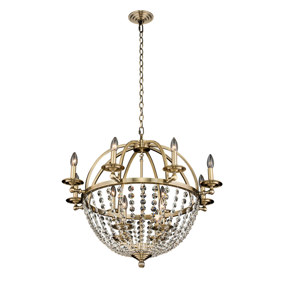 Allegri - 037771-038-FR001 - 12 Light Chandelier - Pendolo - Brushed Champagne Gold from Lighting & Bulbs Unlimited in Charlotte, NC
