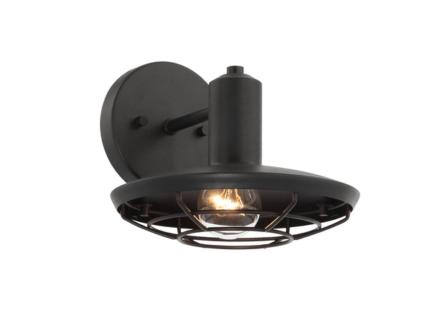 Matteo Lighting - W75701MB - One Light Wall Sconce - Compton - Matte Black from Lighting & Bulbs Unlimited in Charlotte, NC