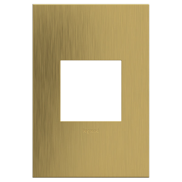 Legrand - AWC1G2BSB4 - Wall Plate - Adorne - Brushed Satin Brass from Lighting & Bulbs Unlimited in Charlotte, NC