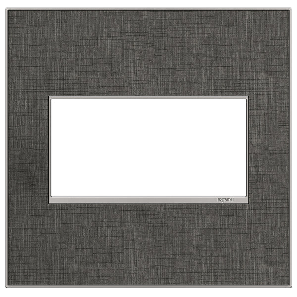 Legrand - AWM2GSL4 - Gang Wall Plate - Adorne - Slate Linen from Lighting & Bulbs Unlimited in Charlotte, NC