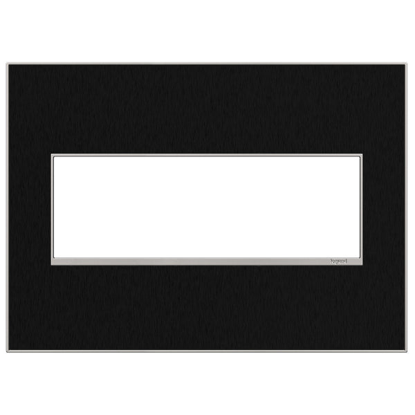 Legrand - AWM3GBLS4 - Gang Wall Plate - Adorne - Black Stainless from Lighting & Bulbs Unlimited in Charlotte, NC