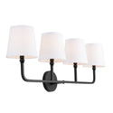 Capital Lighting - 119341MB-674 - Four Light Vanity - Dawson - Matte Black from Lighting & Bulbs Unlimited in Charlotte, NC